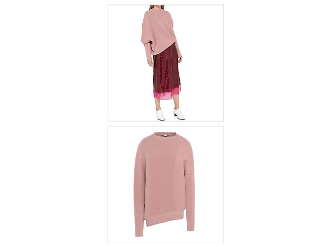 Stella Mc Cartney Asymmetrischer Rundhalsausschnitt Strick Rot - Ansicht 3