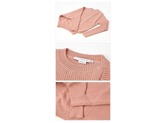 Stella Mc Cartney Asymmetrischer Rundhalsausschnitt Strick Rot - Ansicht 4