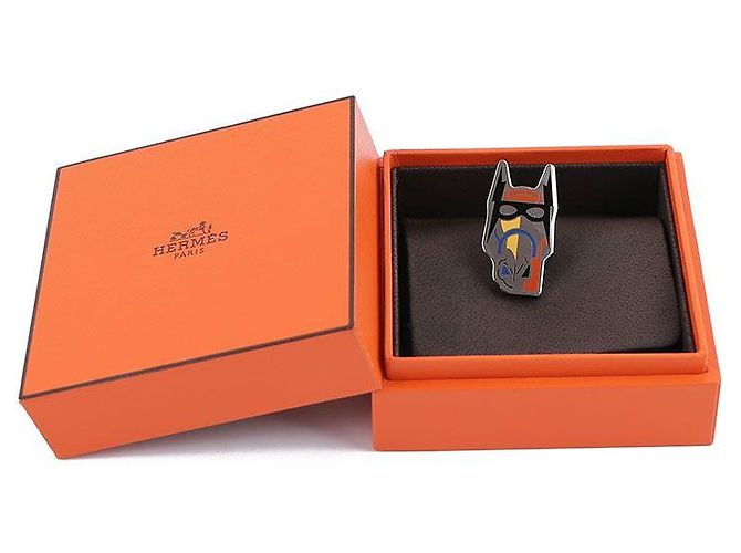 Hermès Cheval Masque Badge Silber - Ansicht 12