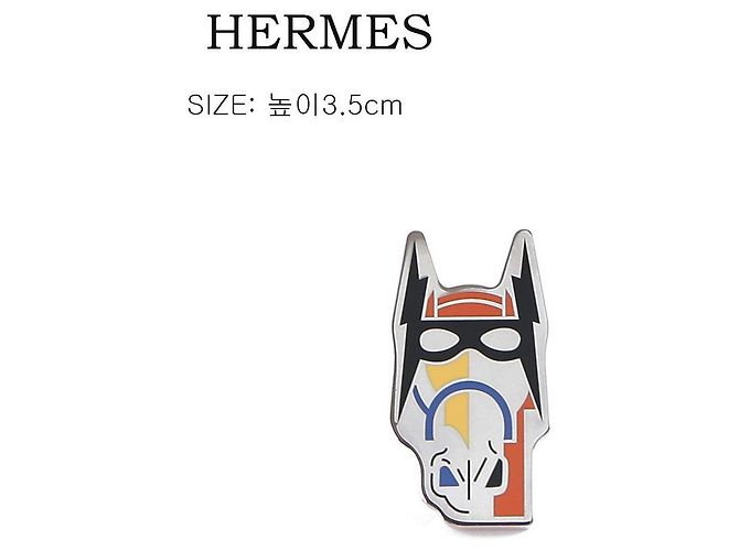 Hermès Cheval Masque Badge Silber - Ansicht 3