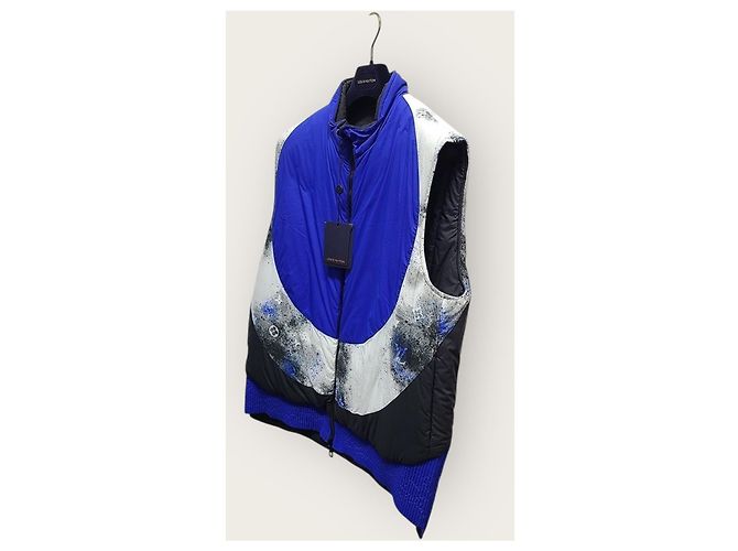 Louis Vuitton Reversible Steppweste mit blauem Monogramm-Kreis - Ansicht 2