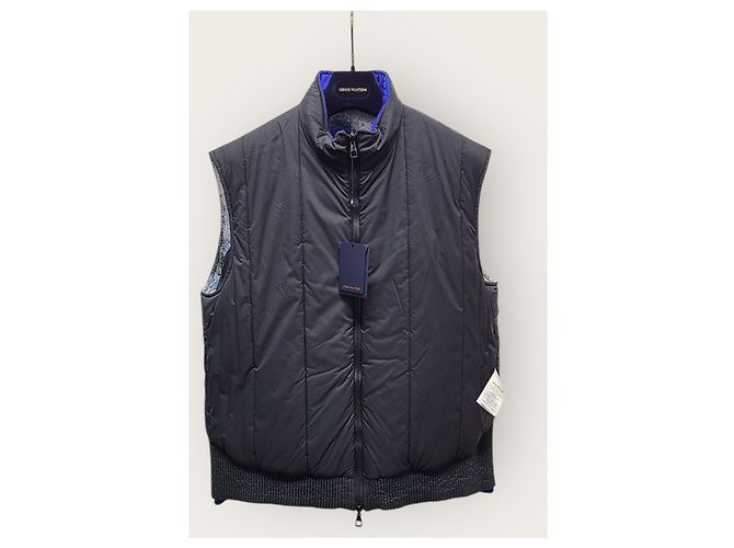 Louis Vuitton Reversible Steppweste mit blauem Monogramm-Kreis - Ansicht 5