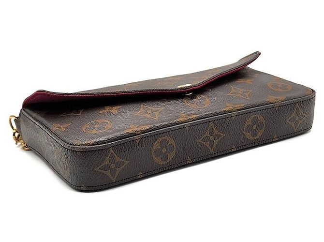 Louis Vuitton Pochette Felicie Monogram Nero - vista 7