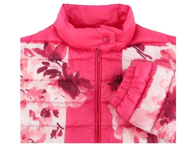 Leichte Steppjacke mit Blumenmuster Moncler ALISIA Größe Rot - Ansicht 3