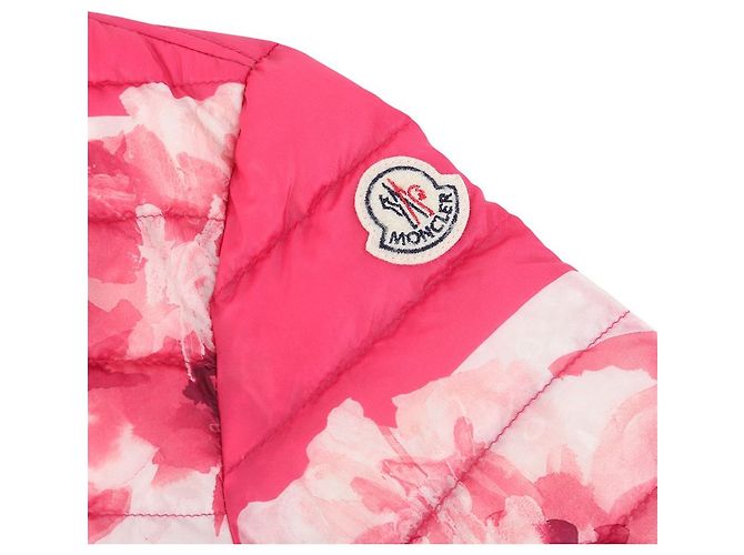 Leichte Steppjacke mit Blumenmuster Moncler ALISIA Größe Rot - Ansicht 4