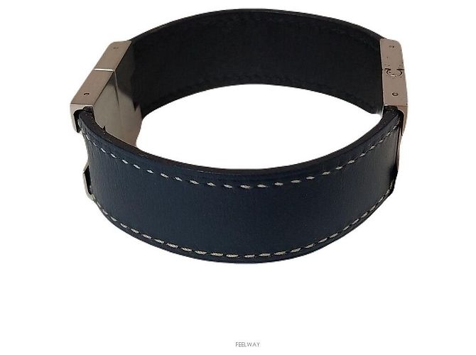 Hermès Pulsera de plata para mujer Azul - vista 4