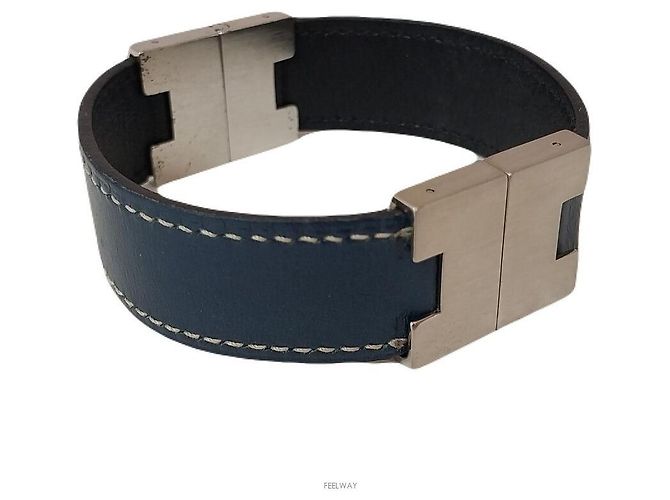 Hermès Pulsera de plata para mujer Azul - vista 5