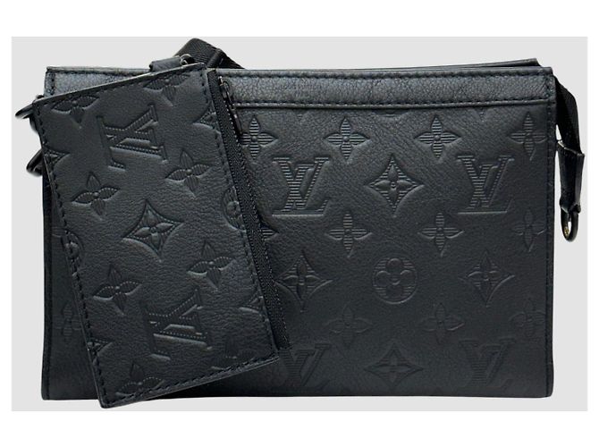 Louis Vuitton Cartera de muñeca Gas Tank Black Negro - vista 2