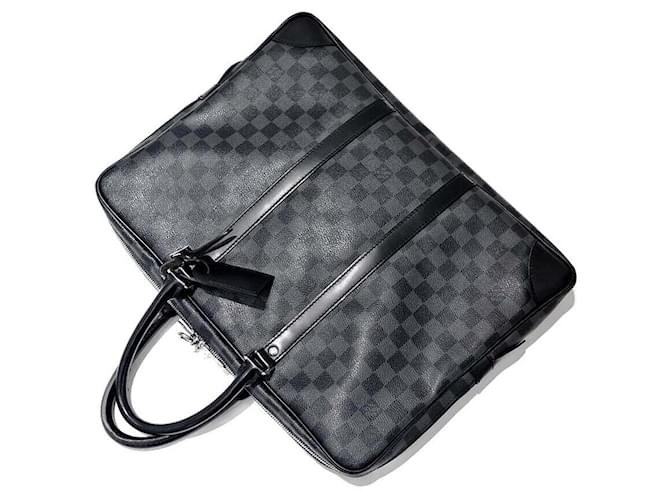 Louis Vuitton Valigetta porta documenti Graphite Marrone - vista 3