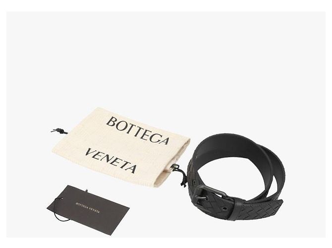 Bottega Veneta Intrecciato gefloertem Gürtel Schwarz - Ansicht 10