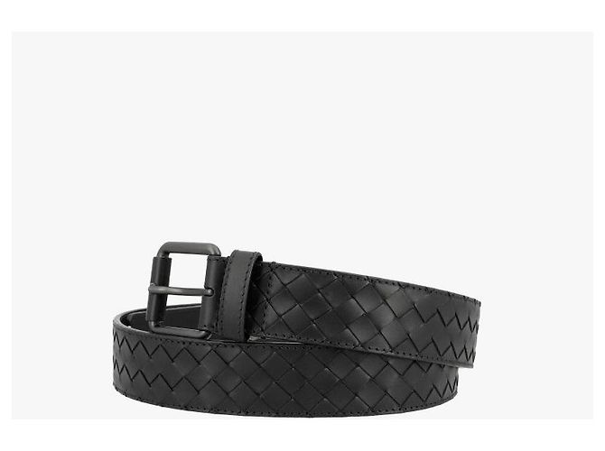 Bottega Veneta Intrecciato gefloertem Gürtel Schwarz - Ansicht 5