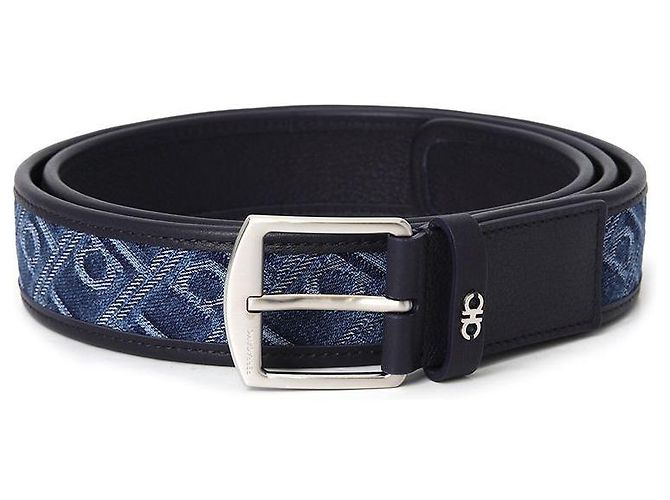 Salvatore Ferragamo Cintura Monogram da uomo Nero - vista 2