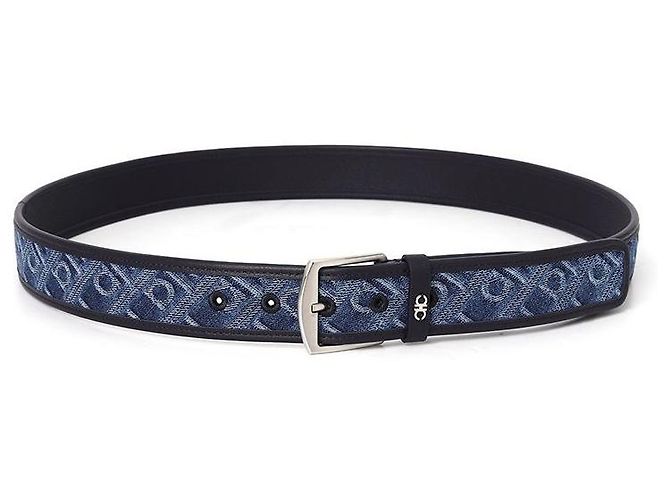 Salvatore Ferragamo Cintura Monogram da uomo Nero - vista 3