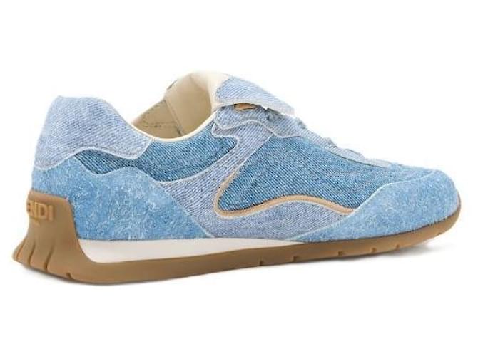 Fendi Sneakers Wave Pulse Blu - vista 4