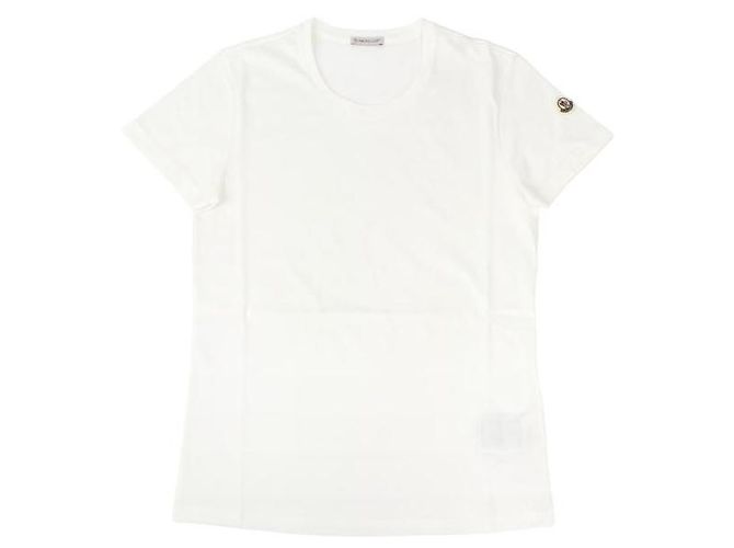 Moncler T-Shirt aus Baumwolljersey mit Logo-Patch Weiß - Ansicht 3