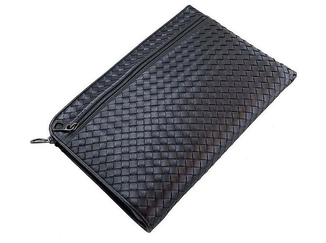Bottega Veneta Clutch in rete Nero - vista 2
