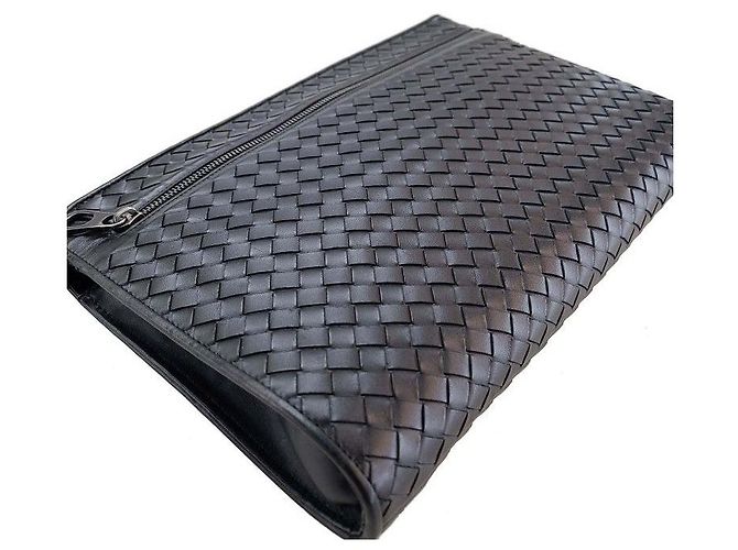 Bottega Veneta Clutch in rete Nero - vista 3