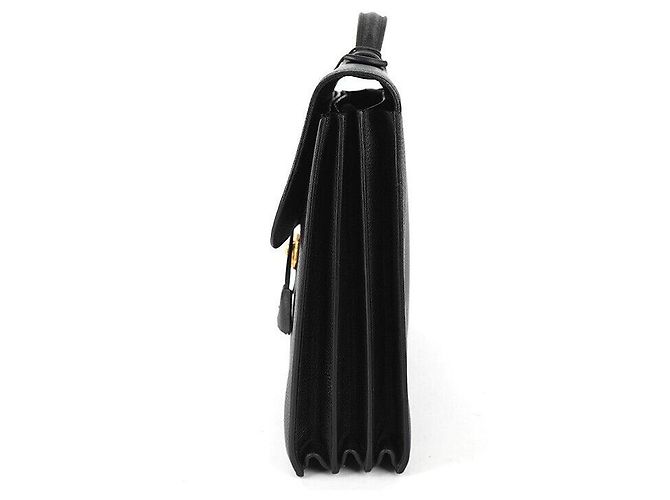 Hermès Saca de Pêche Black Gold Nero - vista 3