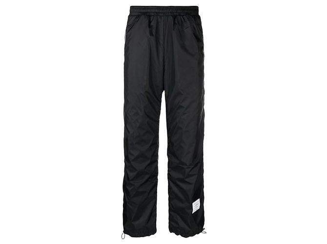 Thom Browne Pantaloni Track Last No Margin Ripstop Nero - vista 3
