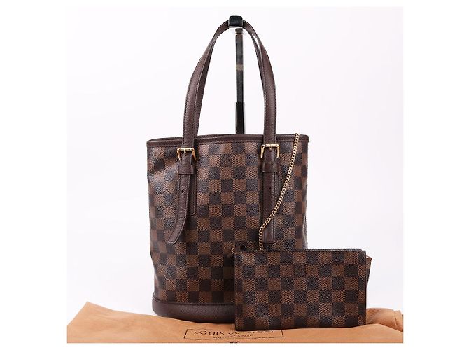 Louis Vuitton Borsa a Spalla Bucket Mare Damier Rosso - vista 12