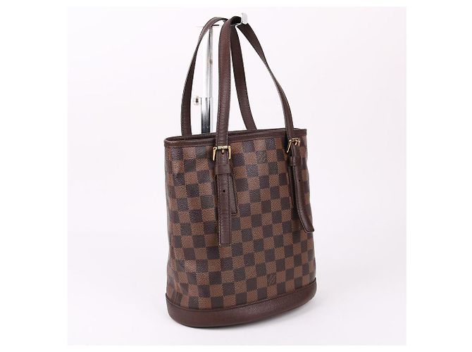Louis Vuitton Borsa a Spalla Bucket Mare Damier Rosso - vista 4