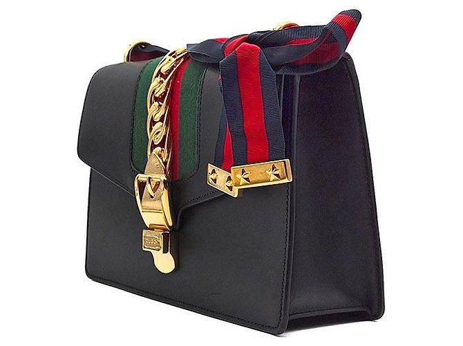Gucci Sylvie Small Negro - vista 2