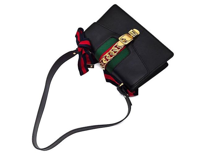 Gucci Sylvie Small Negro - vista 4