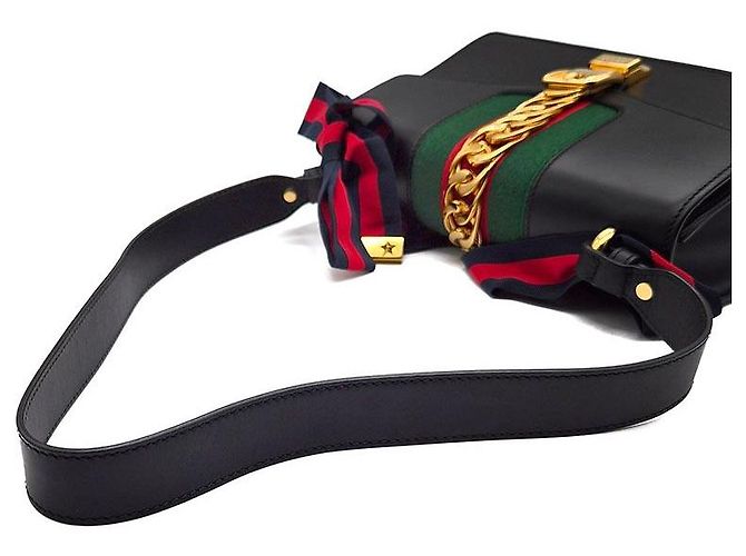 Gucci Sylvie Small Negro - vista 5