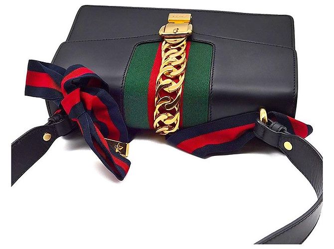 Gucci Sylvie Small Negro - vista 6