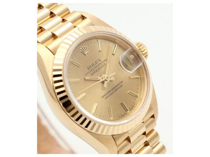 Rolex Lady Gold Datejust Small Index Golden - Ansicht 12