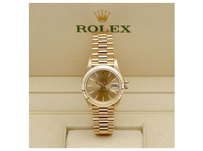 Rolex Lady Gold Datejust Small Index Golden - Ansicht 2