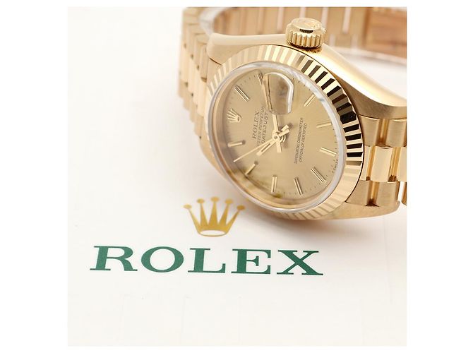 Rolex Lady Gold Datejust Small Index Golden - Ansicht 23
