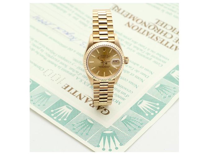 Rolex Lady Gold Datejust Small Index Golden - Ansicht 3
