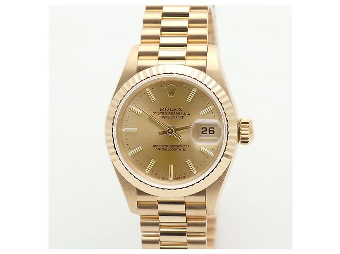 Rolex Lady Gold Datejust Small Index Golden - Ansicht 9
