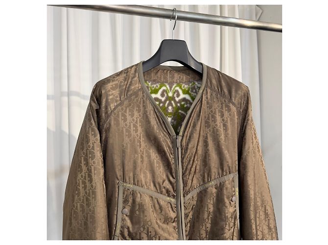 Dior Reversible Fleece-Jacke Braun - Ansicht 2