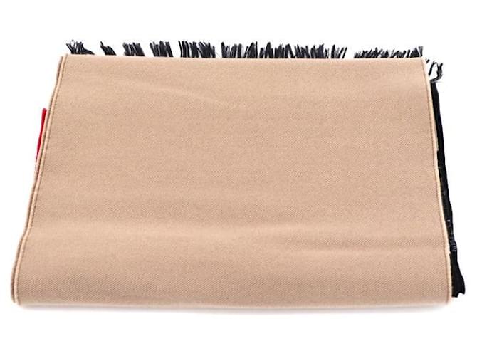 Burberry Sciarpa in lana e seta jacquard con logo Marrone - vista 4