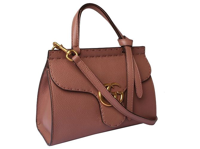 Gucci Mini borsa a mano e a tracolla GG Marmont Rosso - vista 2