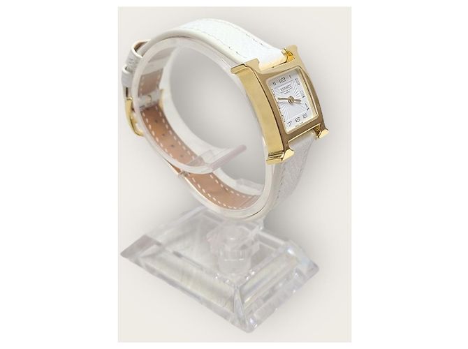 Hermès Apple Hour Watch Mini weißvergoldet - Ansicht 3