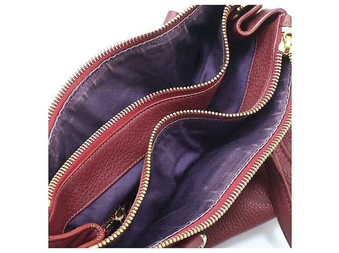 Miu Miu Borsa a tracolla Vitello Caribou color oro Rosso - vista 11