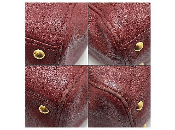 Miu Miu Borsa a tracolla Vitello Caribou color oro Rosso - vista 12