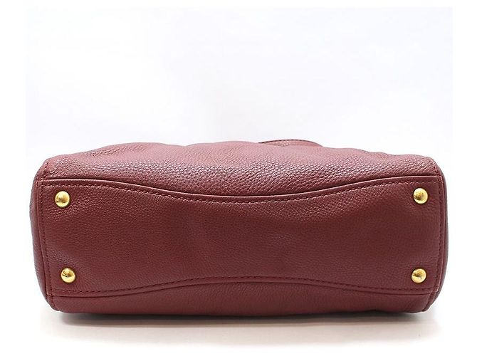 Miu Miu Borsa a tracolla Vitello Caribou color oro Rosso - vista 5