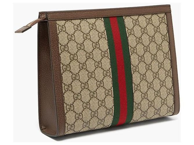 Gucci Clutch GG Ophidia Supreme Canvas Multicolore - vista 3