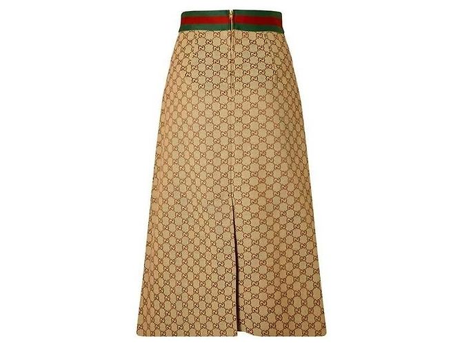 Gucci Refurbished GG Monogram Canvas Rock Braun - Ansicht 5
