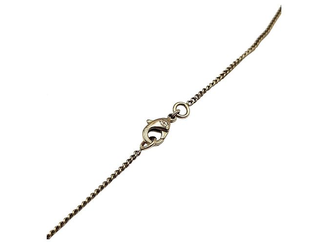 Chanel Collana a catena con logo CC dorato D'oro - vista 6