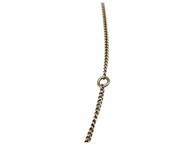 Chanel Collana a catena con logo CC dorato D'oro - vista 7