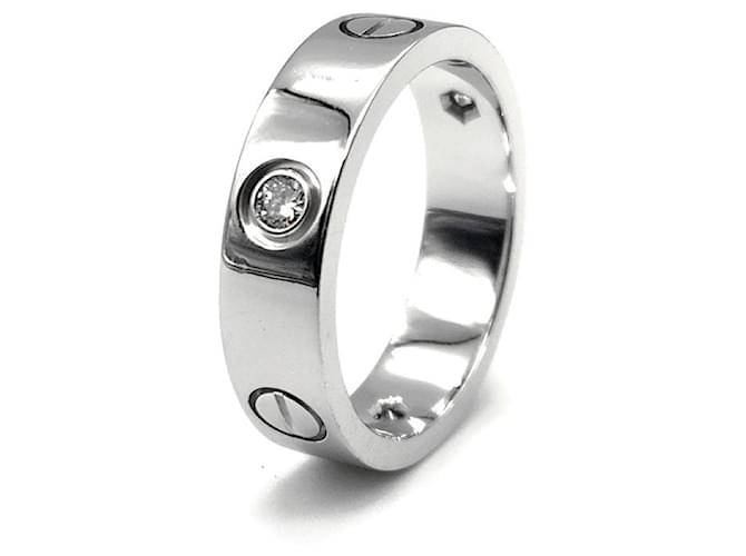 Cartier Anello Diamond Love Argento - vista 4