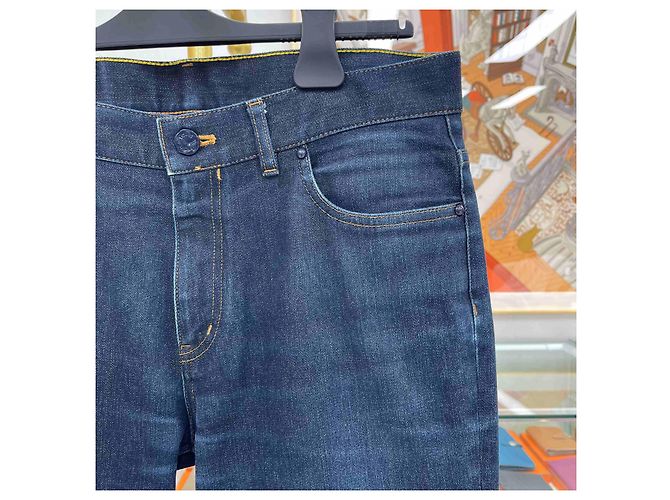 Louis Vuitton Washed Medium Blue Denim Black - view 3