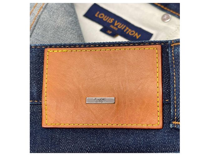 Louis Vuitton Washed Medium Blue Denim Black - view 8