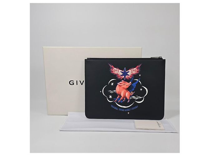 Givenchy Pochette en cuir COCHON Multicolore - vue 2