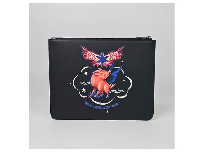 Givenchy Pochette en cuir COCHON Multicolore - vue 3